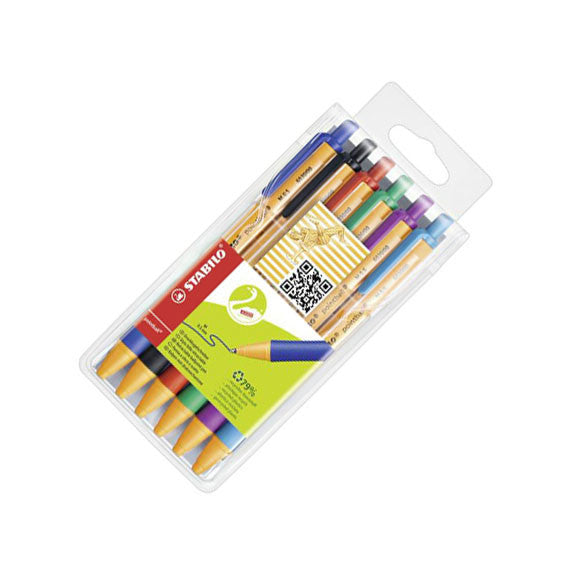 STABILO PointBall Ballpoint Pen Assorted Wallet of 6 by STABILO at Cult Pens