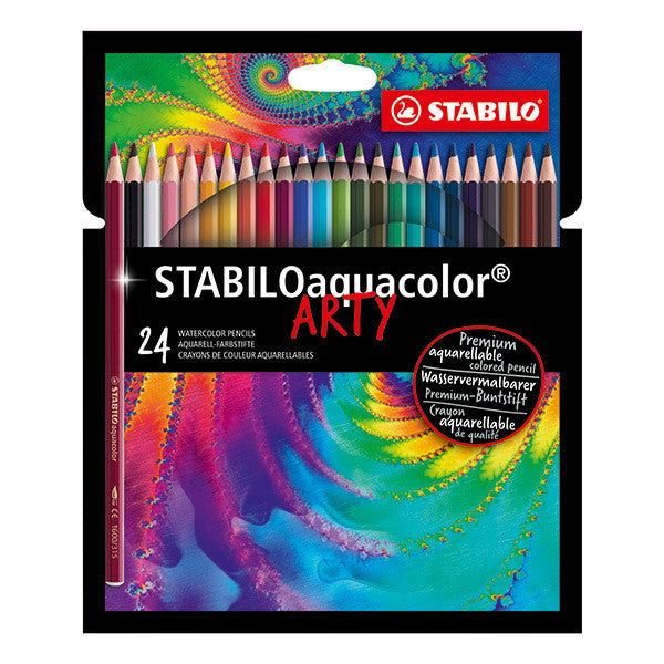 STABILO ARTY aquacolor Colouring Pencil Wallet of 24 by STABILO at Cult Pens