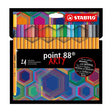 STABILO ARTY point 88 Fineliner Pen Wallet of 24 by STABILO at Cult Pens