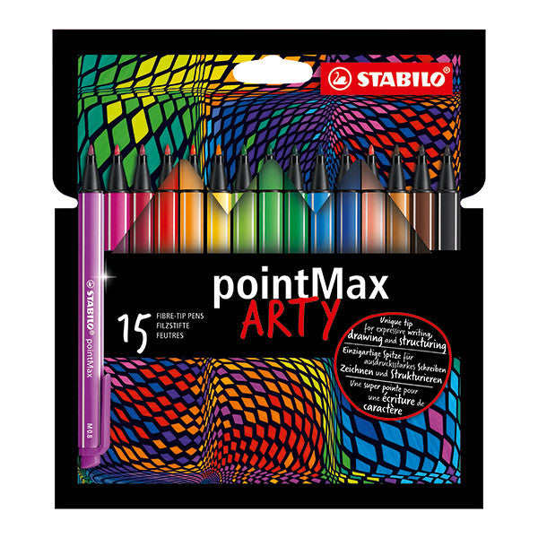 STABILO ARTY pointMax Colouring Pen Wallet of 15 by STABILO at Cult Pens