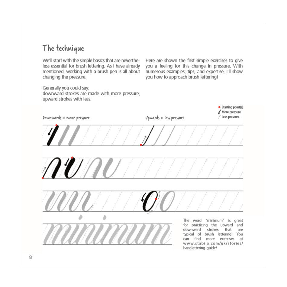 STABILO Hand and Brush Lettering Guide by STABILO at Cult Pens