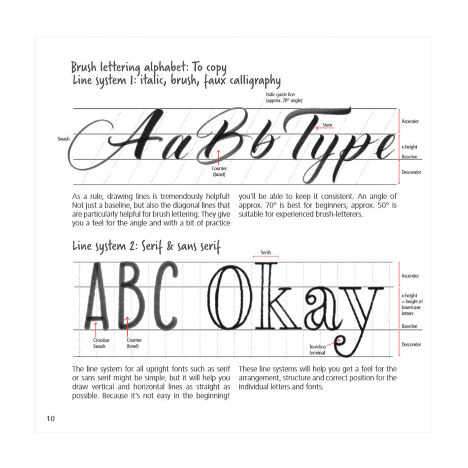 STABILO Hand and Brush Lettering Guide by STABILO at Cult Pens