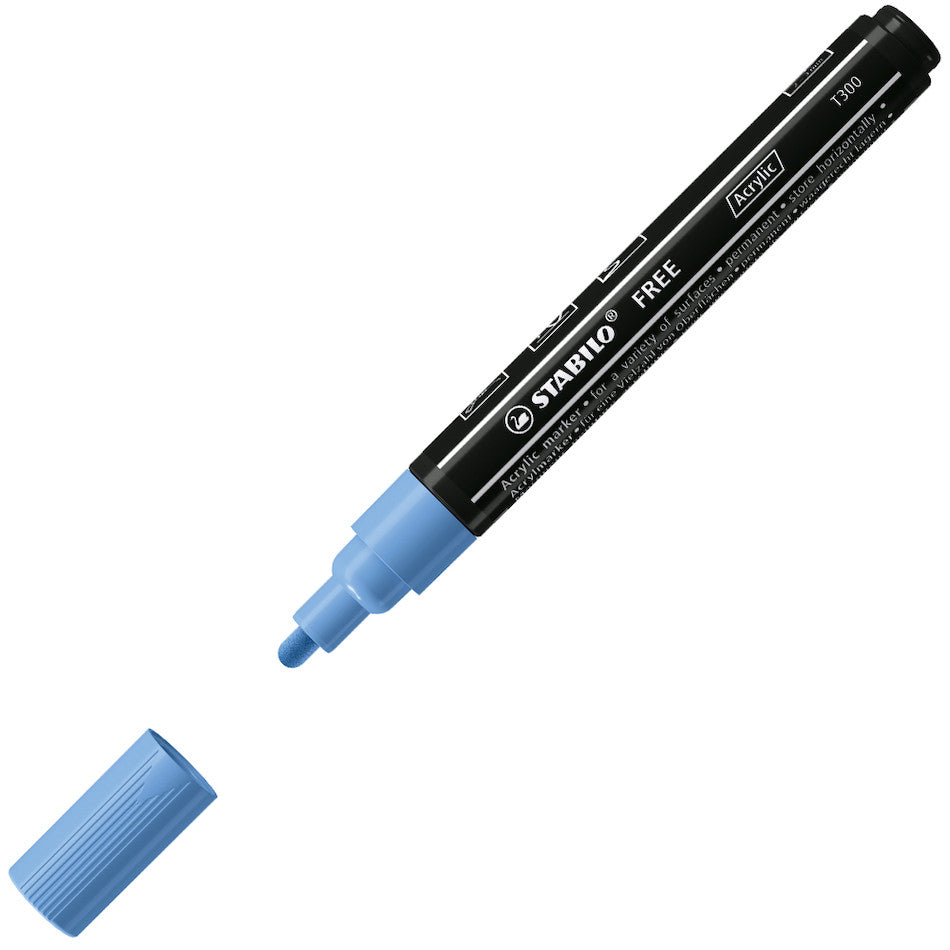 STABILO FREE T300 Acrylic Marker Pen Bullet Tip 2-3mm by STABILO at Cult Pens