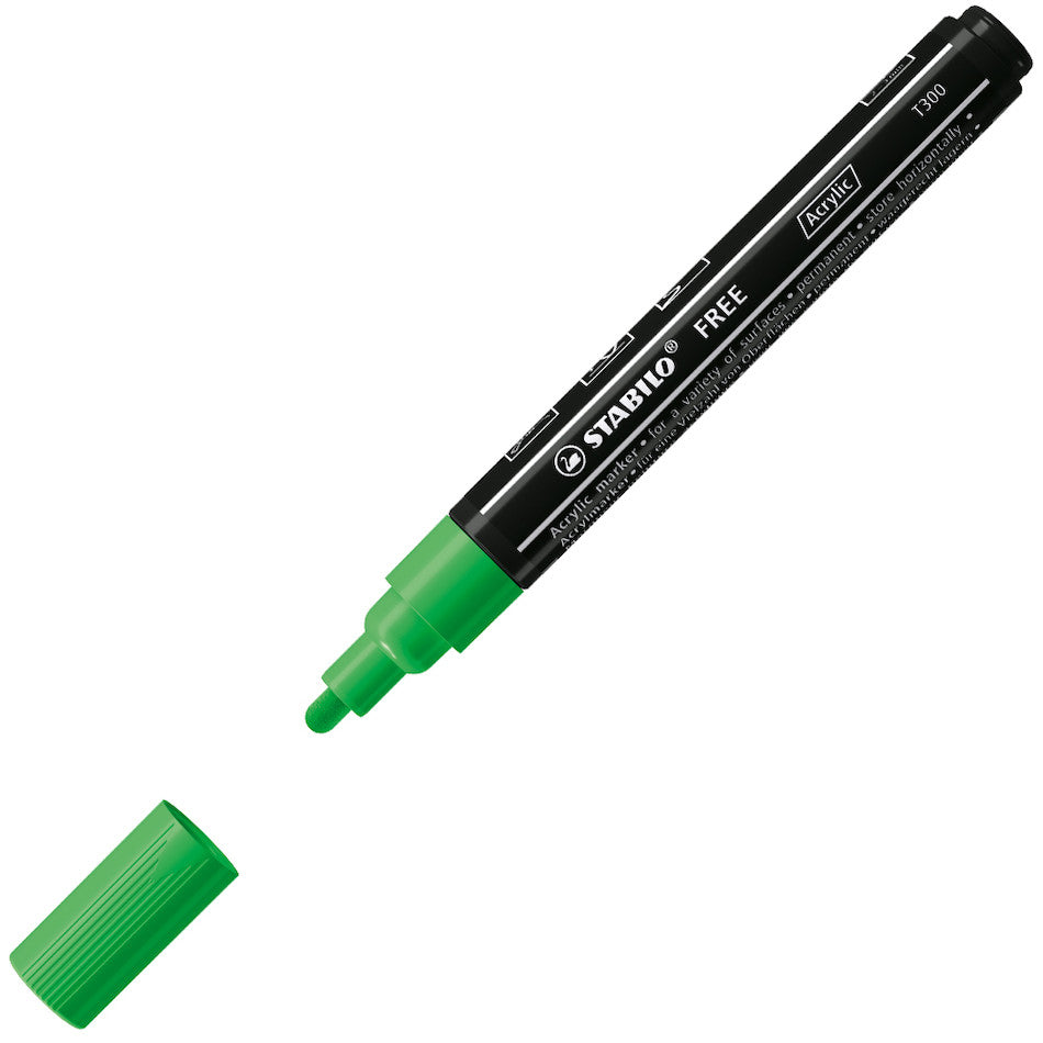 STABILO FREE T300 Acrylic Marker Pen Bullet Tip 2-3mm by STABILO at Cult Pens