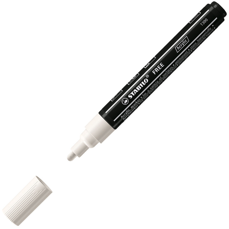 STABILO FREE T300 Acrylic Marker Pen Bullet Tip 2-3mm by STABILO at Cult Pens