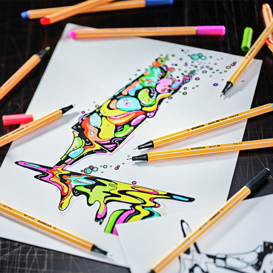 STABILO ARTY Pen 68 and point 88 Assorted Set of 24 by STABILO at Cult Pens