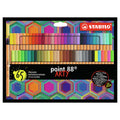 STABILO ARTY point 88 Wallet of 65 Assorted Colours by STABILO at Cult Pens