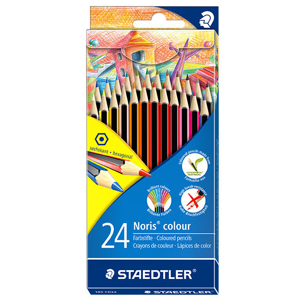 Staedtler Noris Colouring Pencil Set of 24 by Staedtler at Cult Pens