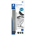 Staedtler Mars Lumograph Charcoal Set of 3 + Blender by Staedtler at Cult Pens