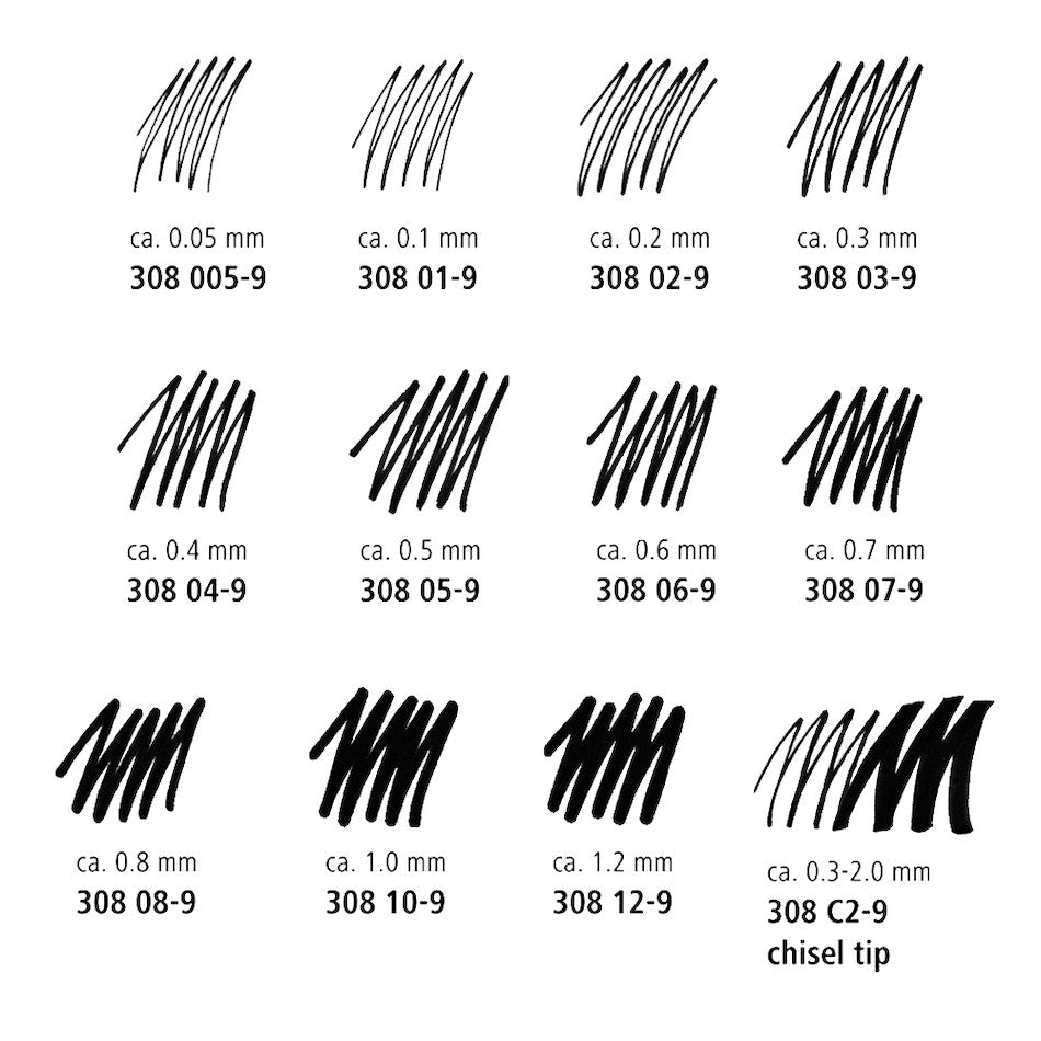 Staedtler Pigment Liner Pen Set of 12 by Staedtler at Cult Pens