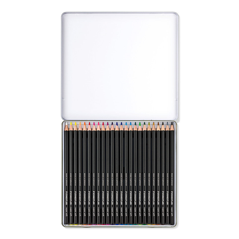 Staedtler Design Journey Super Soft Coloured Pencils Tin of 24 by Staedtler at Cult Pens