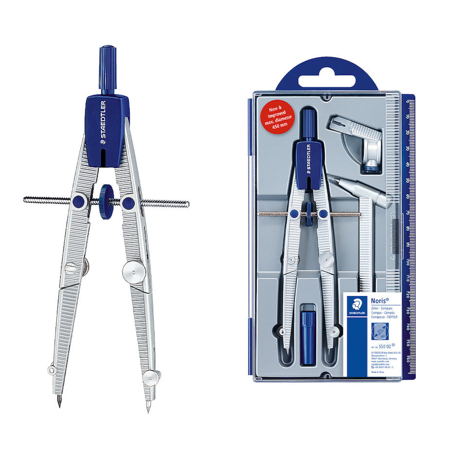 Staedtler Noris Compass 550 with Extension Bar by Staedtler at Cult Pens