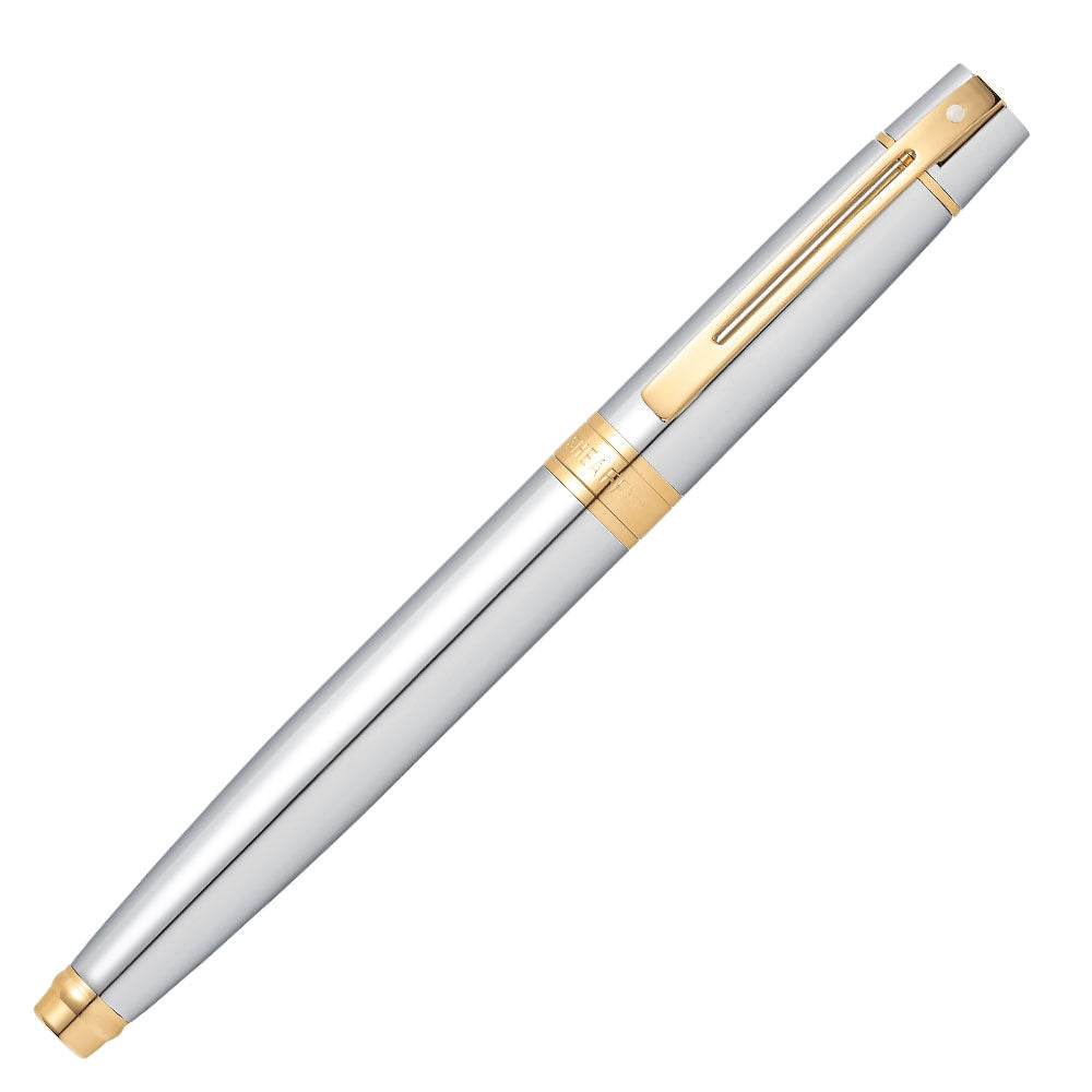 Sheaffer 300 Rollerball Pen Bright Chrome with Chrome Trim by Sheaffer at Cult Pens