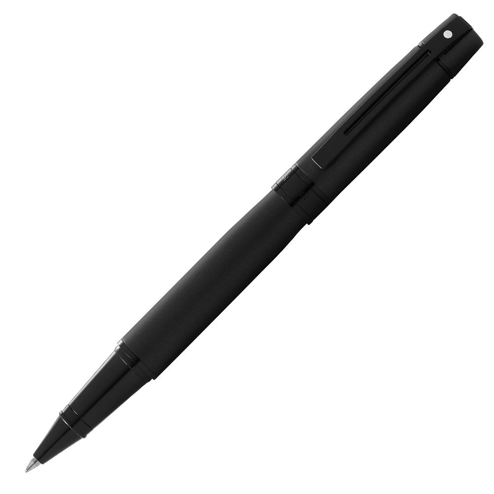 Sheaffer 300 Rollerball Pen Matte Black Lacquer with Polished Black Trim by Sheaffer at Cult Pens