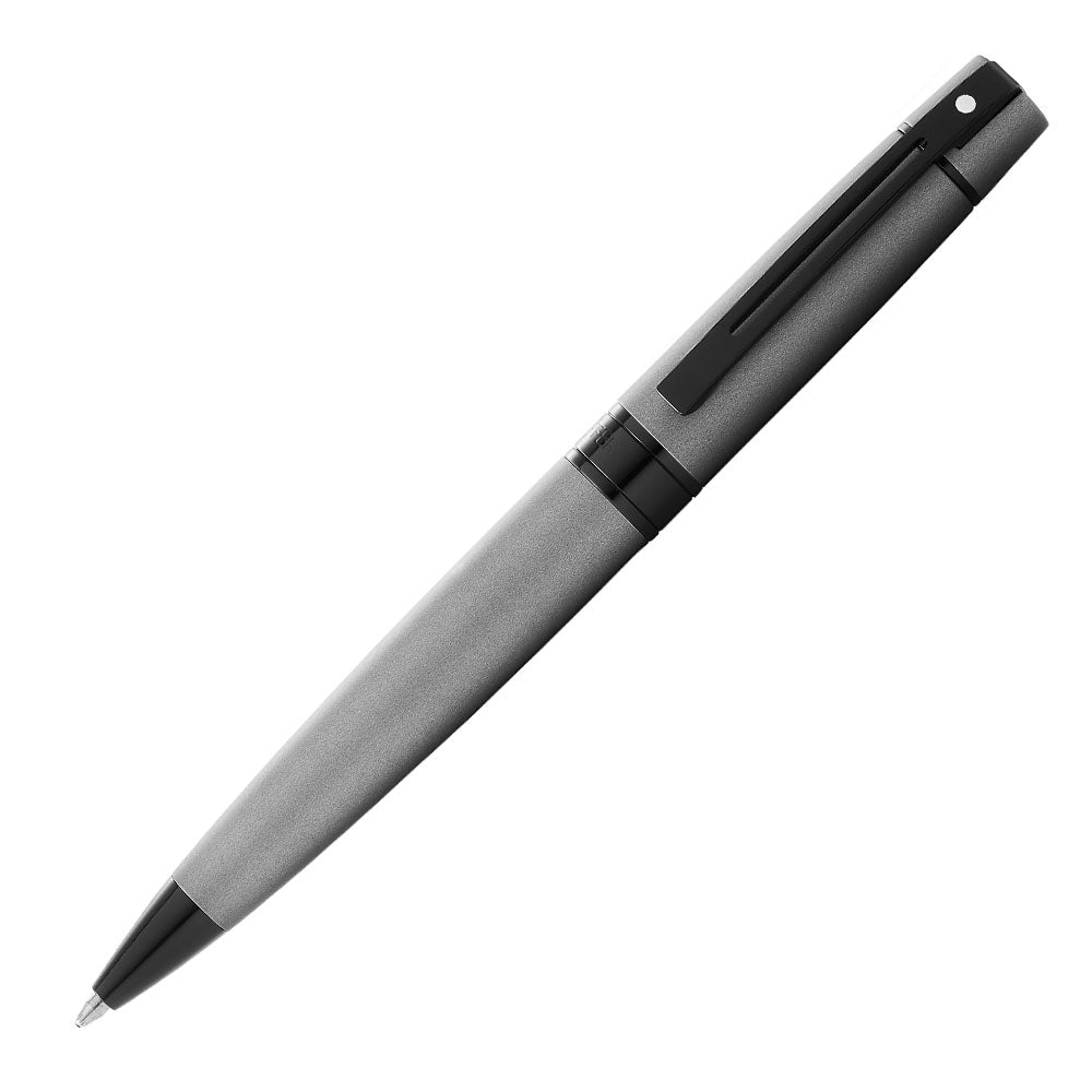 Sheaffer 300 Ballpoint Pen Matte Gray Lacquer with Polished Black Trim by Sheaffer at Cult Pens