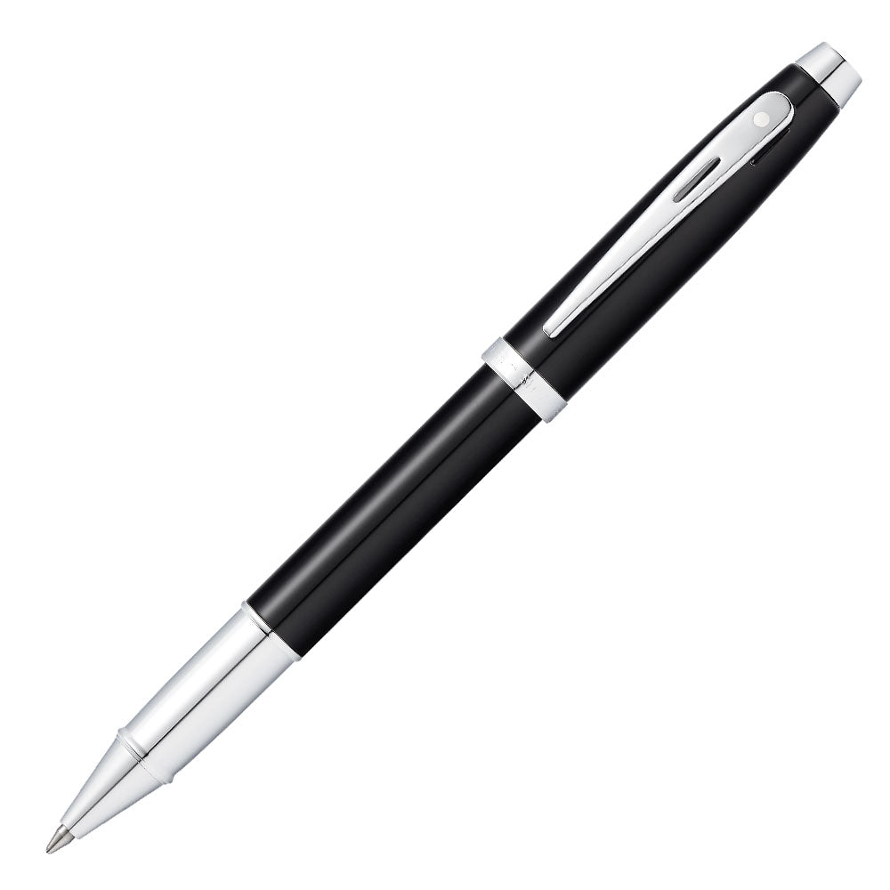 Sheaffer 100 Rollerball Pen Black Lacquer with Chrome Trim by Sheaffer at Cult Pens