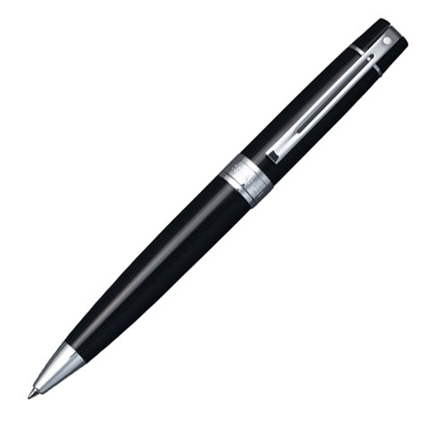 Sheaffer 300 Ballpoint Pen Glossy Black with Chrome Trim by Sheaffer at Cult Pens