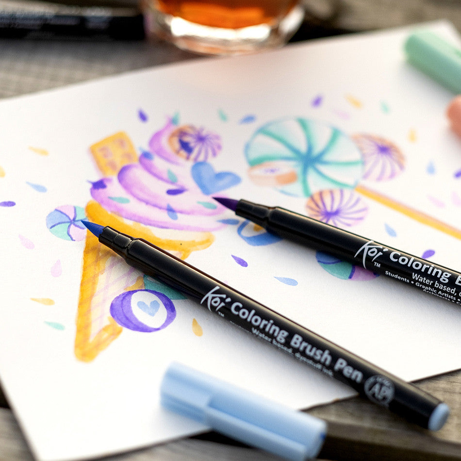 Sakura Koi Colourbrush Brushpen Set of 6 Sweets by Sakura at Cult Pens