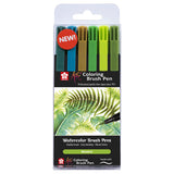 Sakura Koi Colourbrush Brushpen Set of 6 Botanic by Sakura at Cult Pens