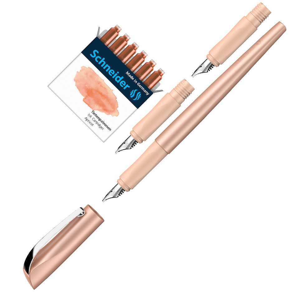 Schneider Callissima Fountain Pen Gift Set Apricot by Schneider at Cult Pens