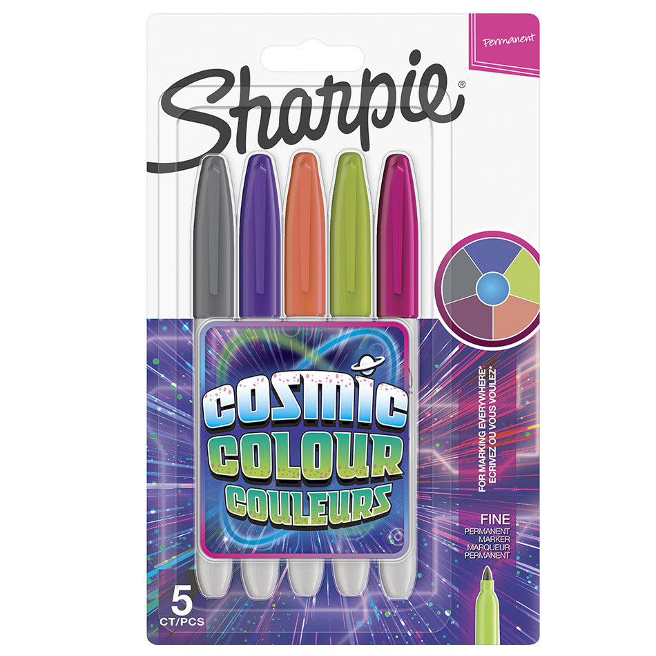 Sharpie Permanent Marker Pen Cosmic Colour Set of 5 by Sharpie at Cult Pens