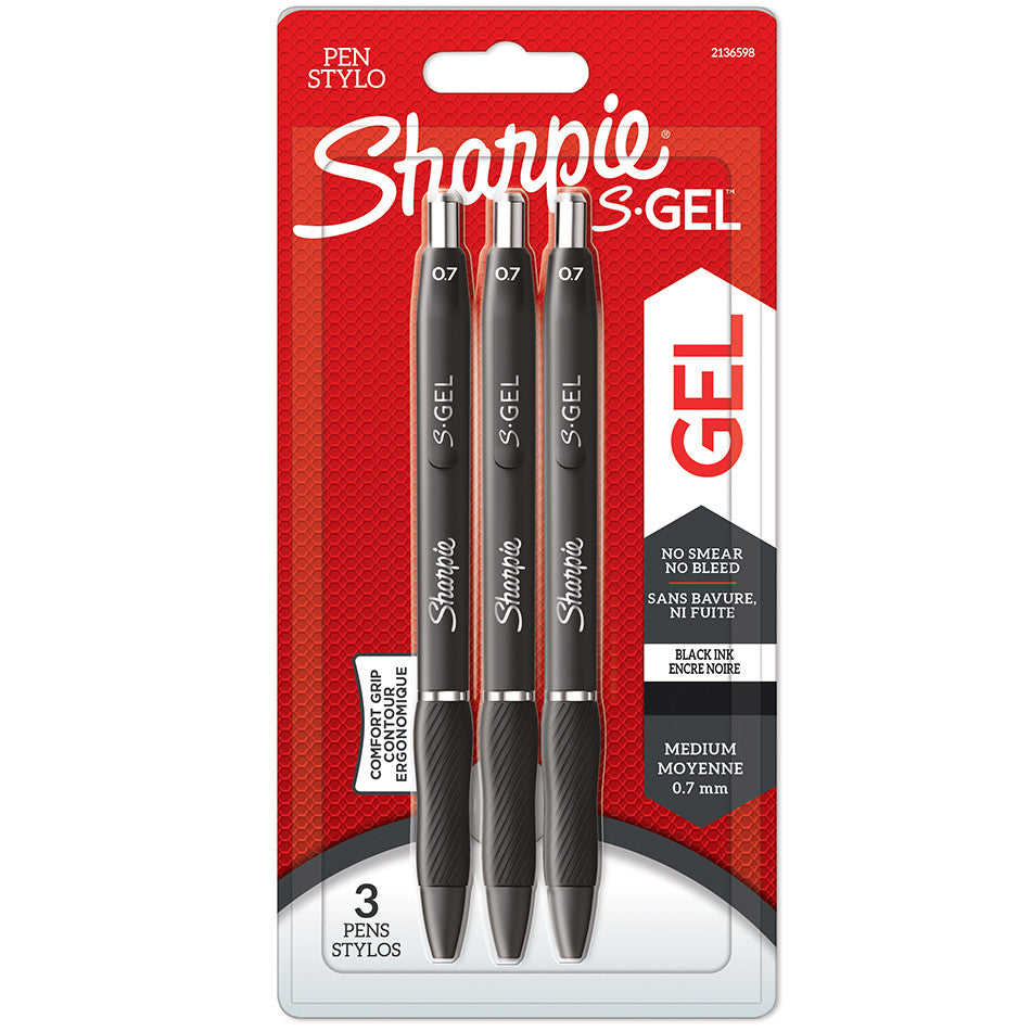 Sharpie S-Gel Gel Pen 0.7mm Set of 3 by Sharpie at Cult Pens
