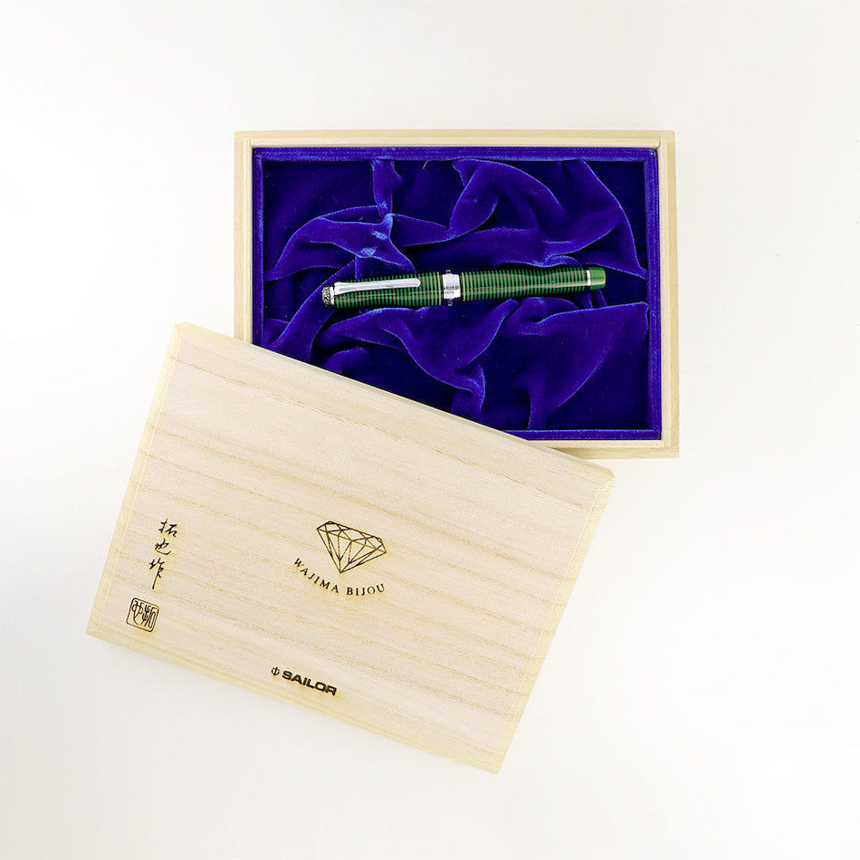 Sailor Wajima Bijou 2nd Edition Fountain Pen Emerald 21K Nib Limited Edition by Sailor at Cult Pens