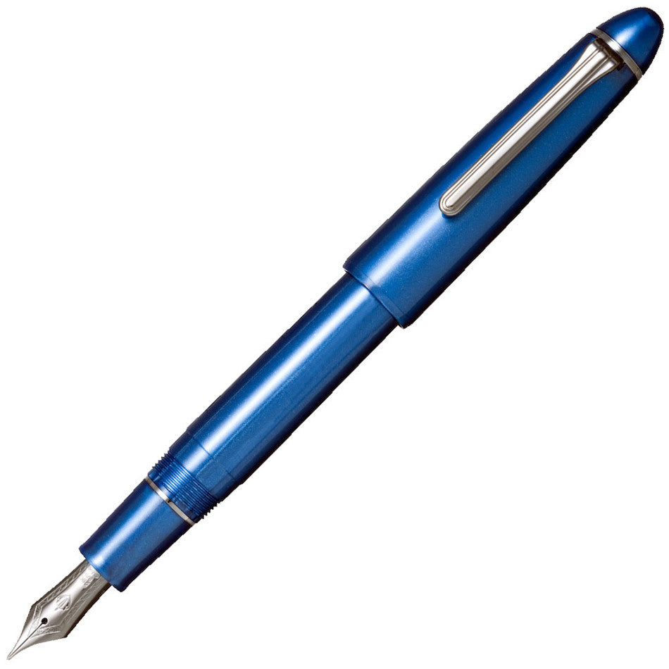Sailor 1911 Ringless Metallic Fountain Pen Simply Blue 21K Nib by Sailor at Cult Pens