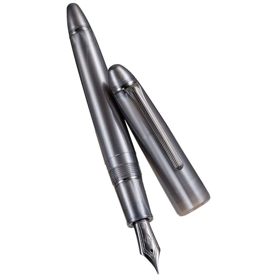 Sailor 1911 Ringless Metallic Fountain Pen Simply Gray 21K Nib by Sailor at Cult Pens