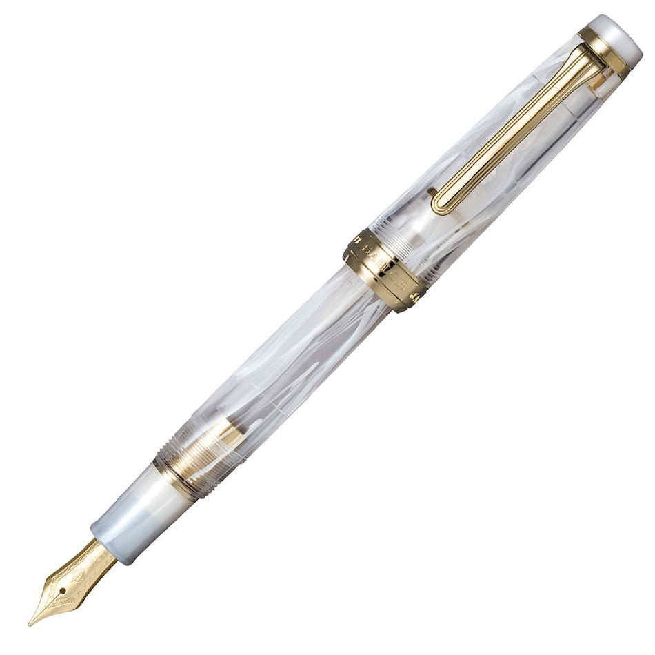 Sailor Professional Gear Regular Fountain Pen Veilio Acrylic Pearl White 21K Nib by Sailor at Cult Pens