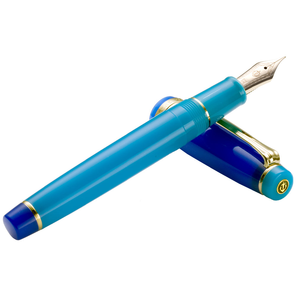 Sailor Professional Gear Regular Fountain Pen Blue Quasar 21K Nib by Sailor at Cult Pens