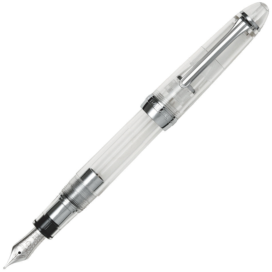 Sailor 1911 Large Fountain Pen Demonstrator with Silver Trim by Sailor at Cult Pens
