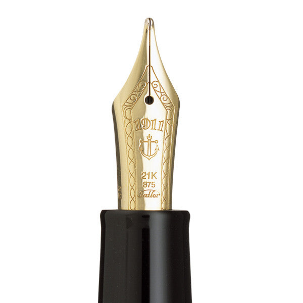 Sailor 1911 Large Fountain Pen Black with Gold Trim by Sailor at Cult Pens