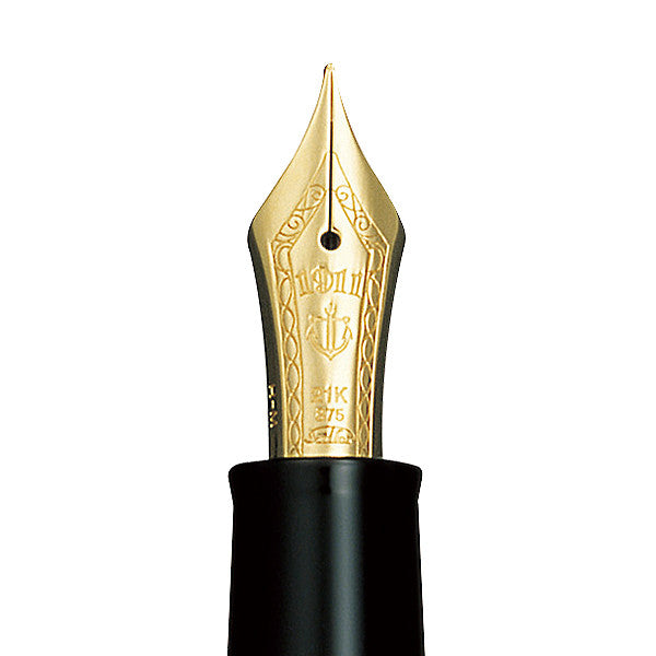 Sailor 1911 Standard Fountain Pen Black with Gold Trim 21K Nib by Sailor at Cult Pens