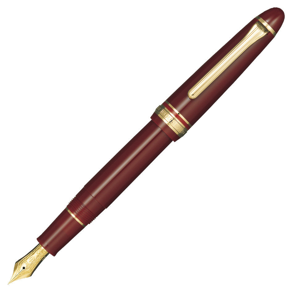 Sailor 1911 Standard Fountain Pen Maroon with Gold Trim 21K Nib by Sailor at Cult Pens