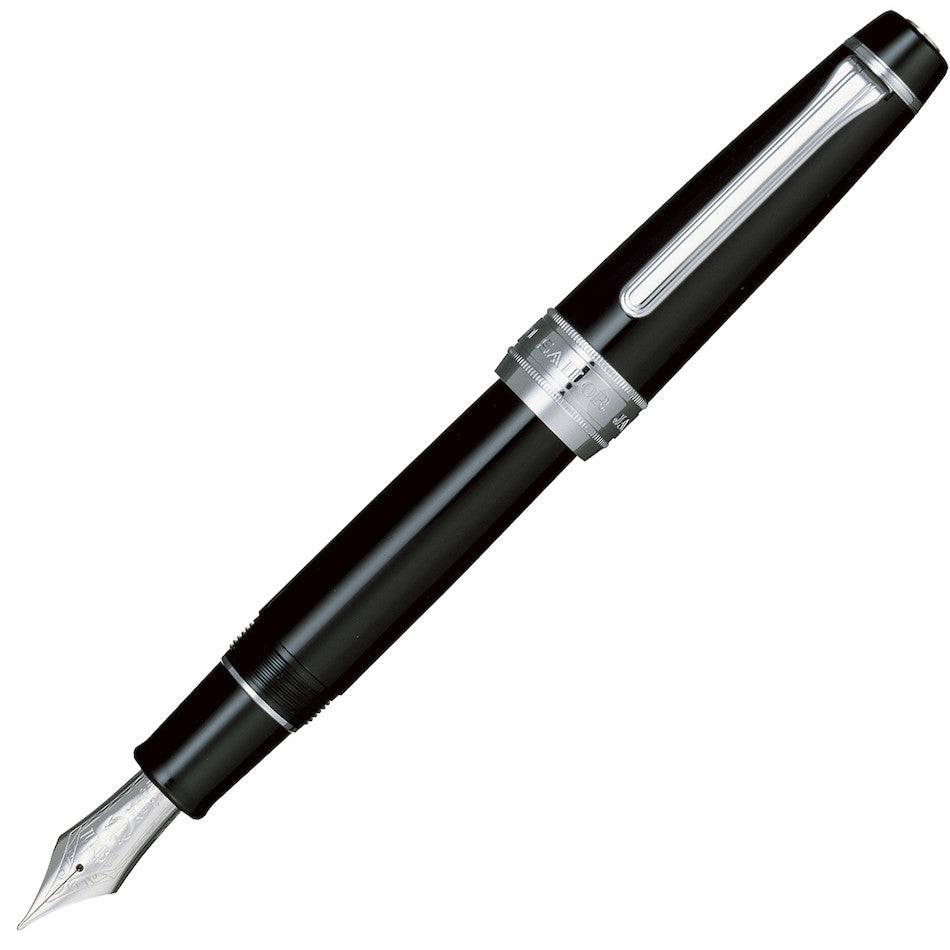 Sailor Professional Gear King Of Pens Fountain Pen Black with Rhodium Trim 21K Nib by Sailor at Cult Pens