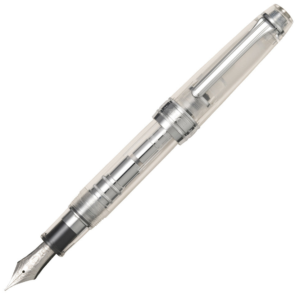 Sailor Professional Gear King Of Pens Fountain Pen Demonstrator with Silver Trim 21K Nib by Sailor at Cult Pens