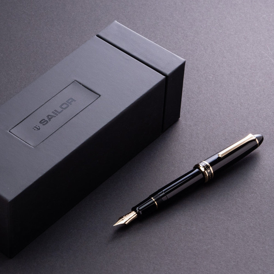 Sailor 1911 Large Fountain Pen Naginata Togi with Gold Trim by Sailor at Cult Pens