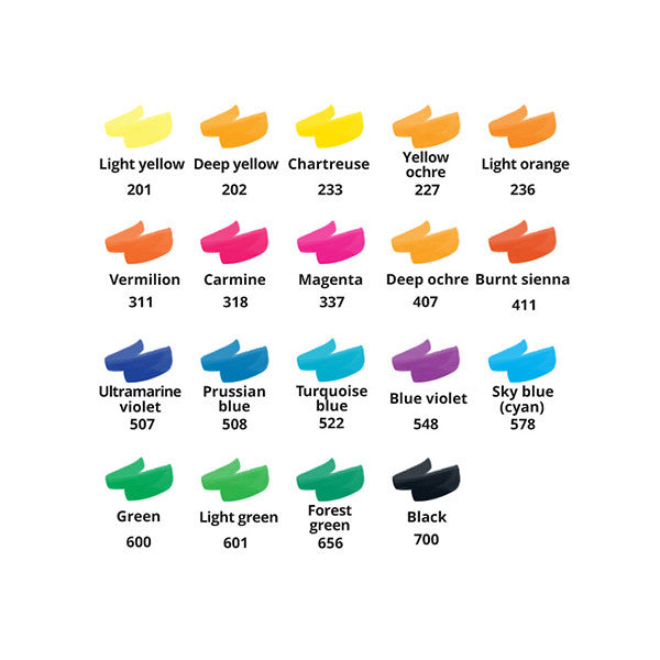 Royal Talens Ecoline Brush Pens Set of 20 by Royal Talens Ecoline at Cult Pens