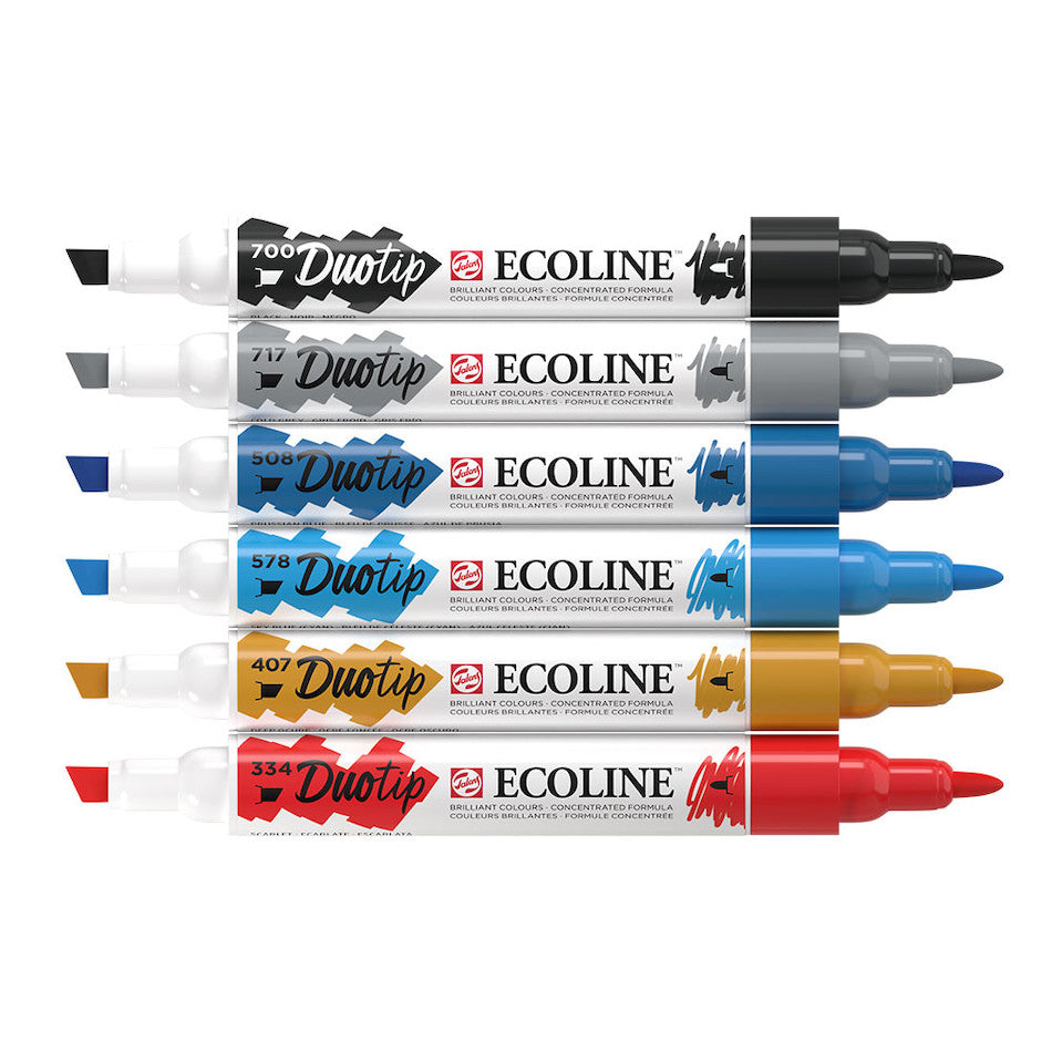 Royal Talens Ecoline Duotip Pen Set of 6 Urban Landscape by Royal Talens Ecoline at Cult Pens