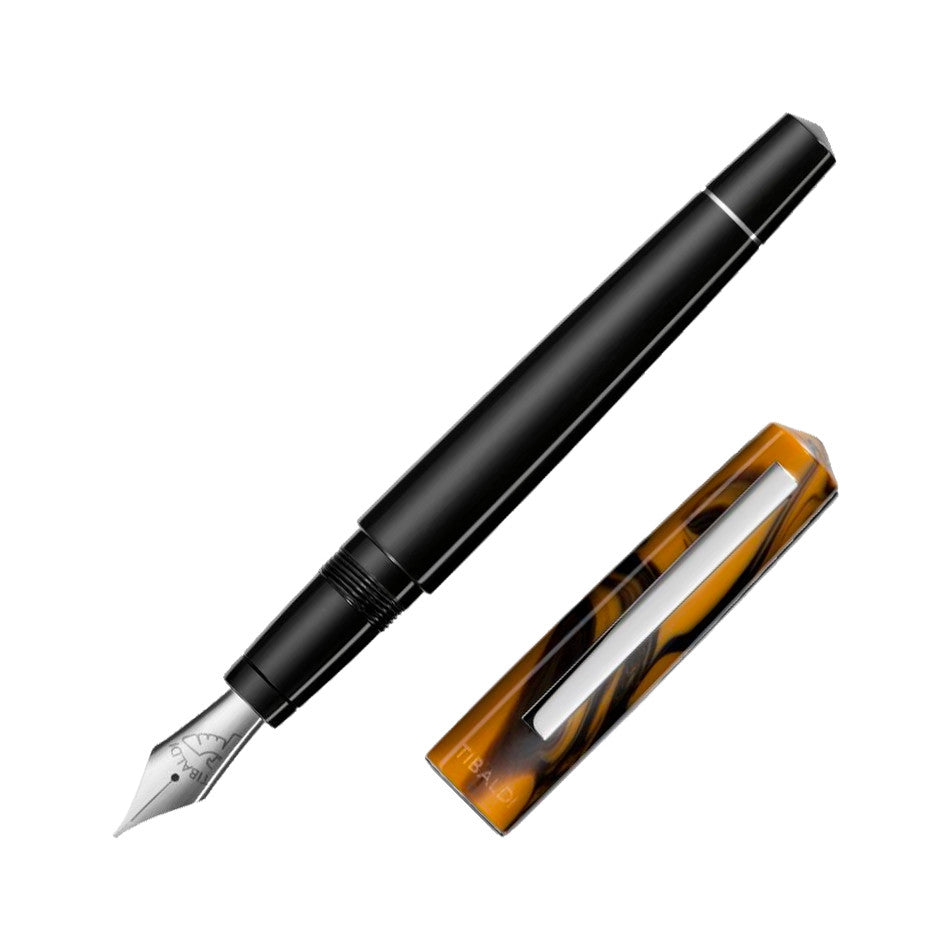 Tibaldi Infrangible Fountain Pen Chrome Yellow with Stainless Steel Trim by Tibaldi at Cult Pens