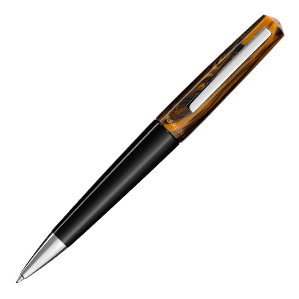 Tibaldi Infrangible Ballpoint Pen Chrome Yellow with Stainless Steel Trim by Tibaldi at Cult Pens