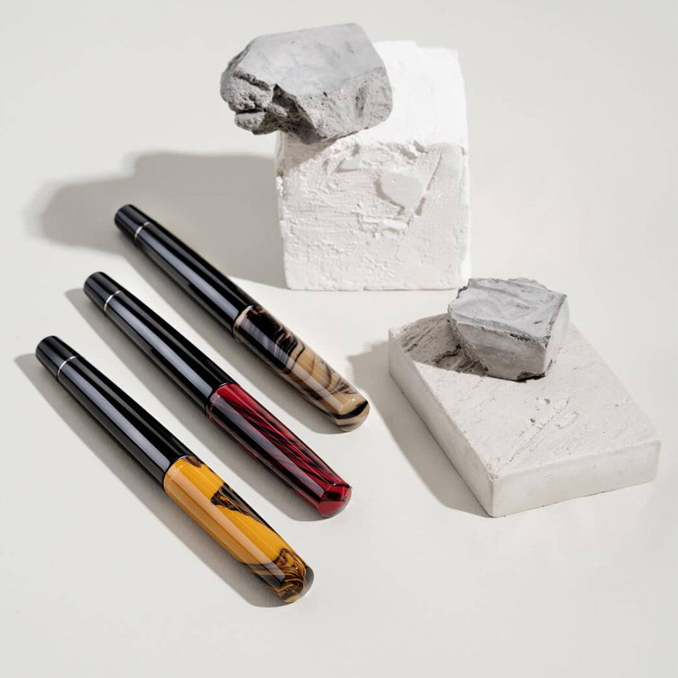 Tibaldi Infrangible Rollerball Pen Taupe Grey with Stainless Steel Trim by Tibaldi at Cult Pens