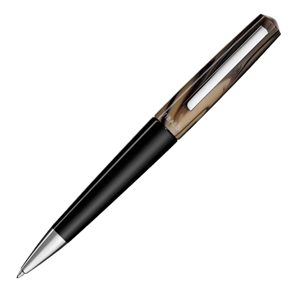 Tibaldi Infrangible Ballpoint Pen Taupe Grey with Stainless Steel Trim by Tibaldi at Cult Pens