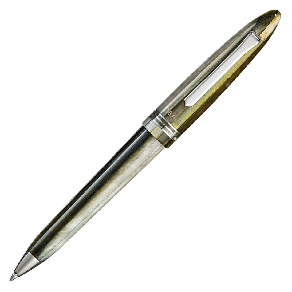 Tibaldi Bononia Ballpoint Pen Martini Olive with Palladium Trim by Tibaldi at Cult Pens