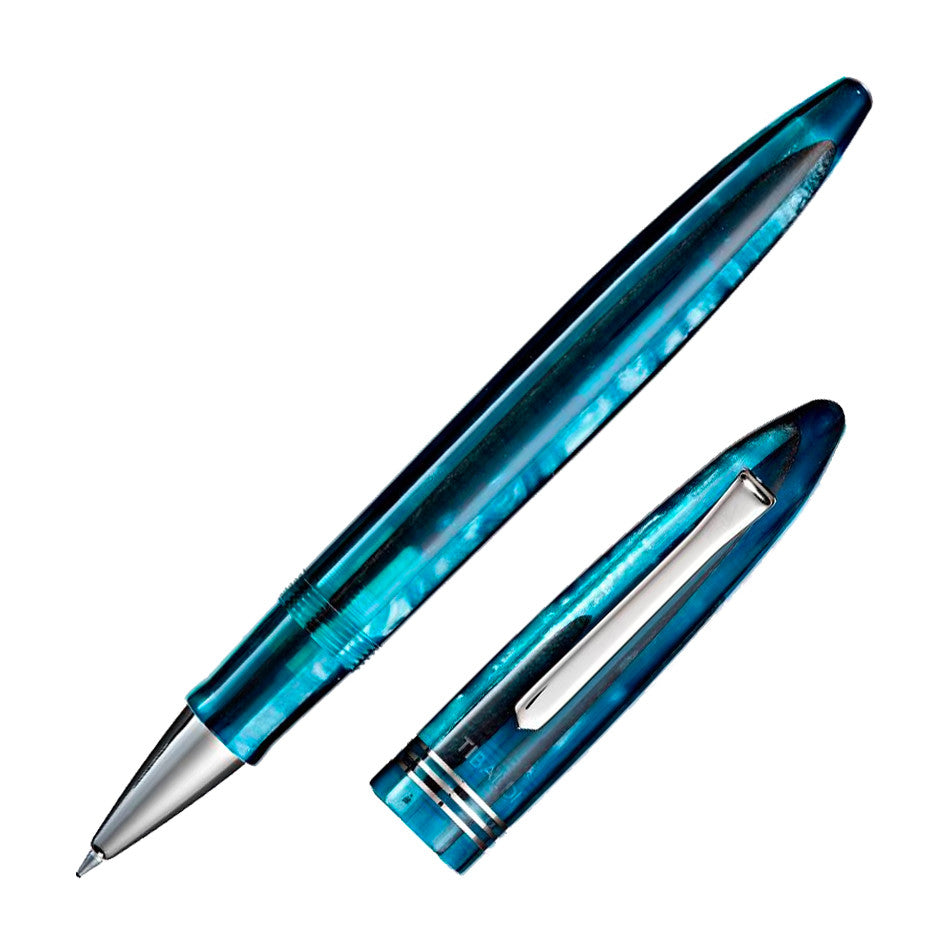 Tibaldi Bononia Rollerball Pen Bora Bora with Palladium Trim by Tibaldi at Cult Pens