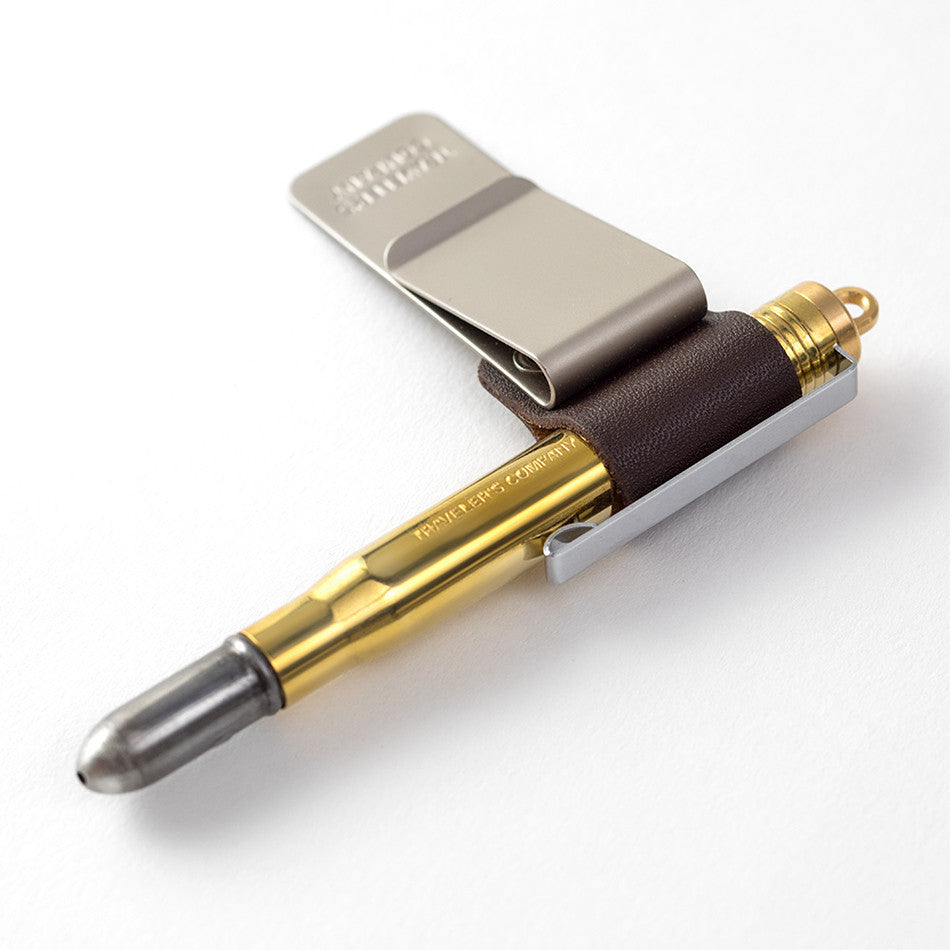 TRAVELER'S COMPANY Penholder Medium Brown by TRAVELER'S COMPANY at Cult Pens