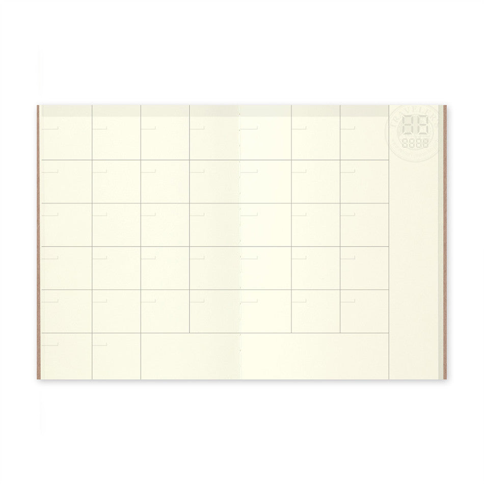 TRAVELER'S COMPANY Notebook Refill Perpetual Diary Passport Size Monthly by TRAVELER'S COMPANY at Cult Pens