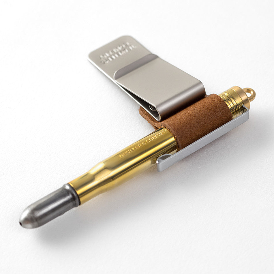 TRAVELER'S COMPANY Penholder Medium Camel by TRAVELER'S COMPANY at Cult Pens
