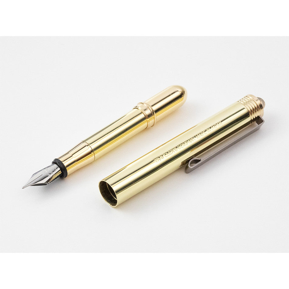 TRAVELER'S COMPANY BRASS Fountain Pen by TRAVELER'S COMPANY at Cult Pens